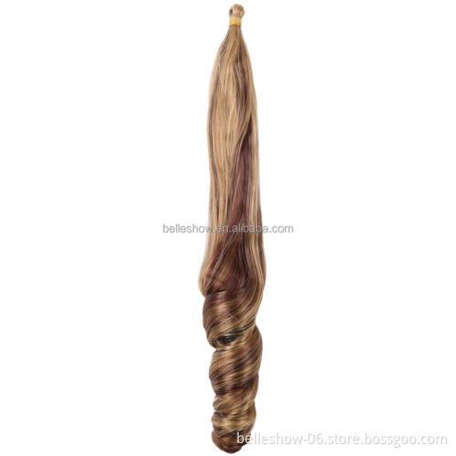 Hot sell French Curl Crochet Braids Custom 16-22inch Spiral Curly Hair  Synthetic Wavy braiding hair Extensions